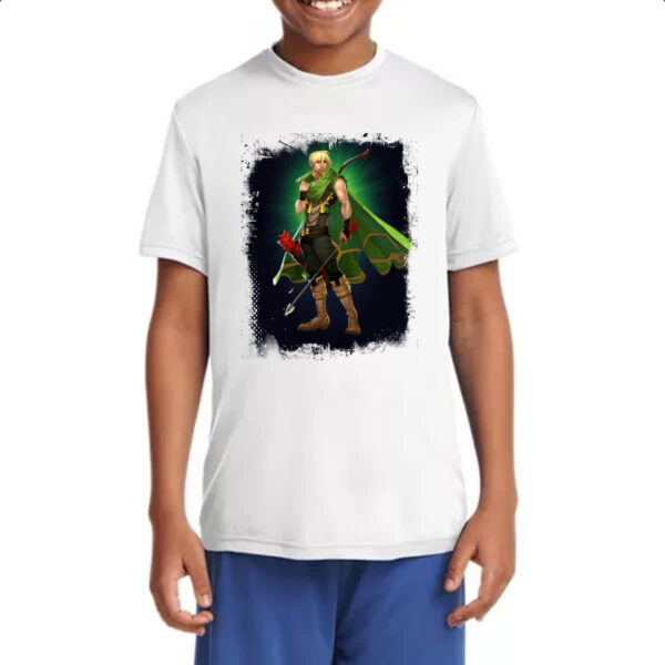 Camiseta Infanto Juvenil Empires and Puzzles Heroi Gregorion - Imagem 4