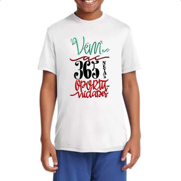 Camiseta Infanto Juvenil 365 oportunidade - Imagem 4
