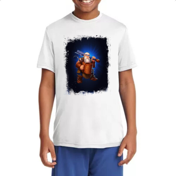 Camiseta Infanto Juvenil Empires and Puzzles Heroi Kiril Traje 2 - Imagem 4