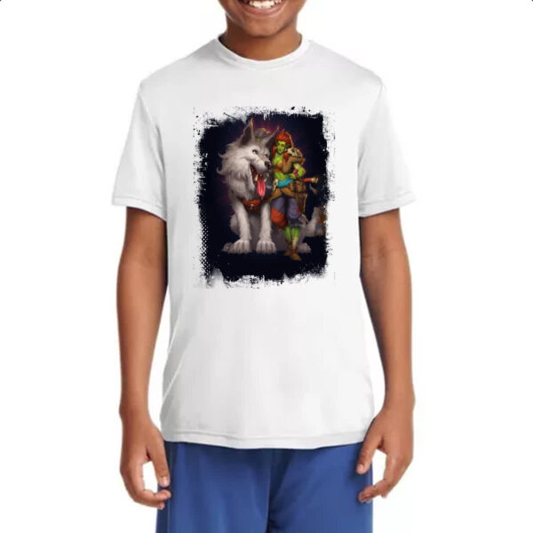 Camiseta Infanto Juvenil Empires and Puzzles Heroi Roughian e Nurgib - Imagem 4