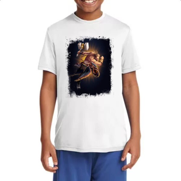 Camiseta Infanto Juvenil Empires and Puzzles Heroi Thor - Imagem 4