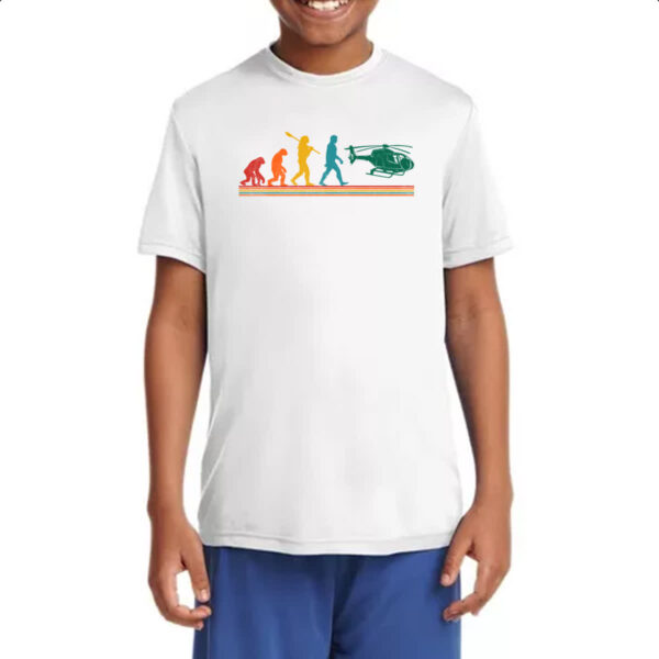 Camiseta Infanto Juvenil Evolucao helicoptero - Imagem 4