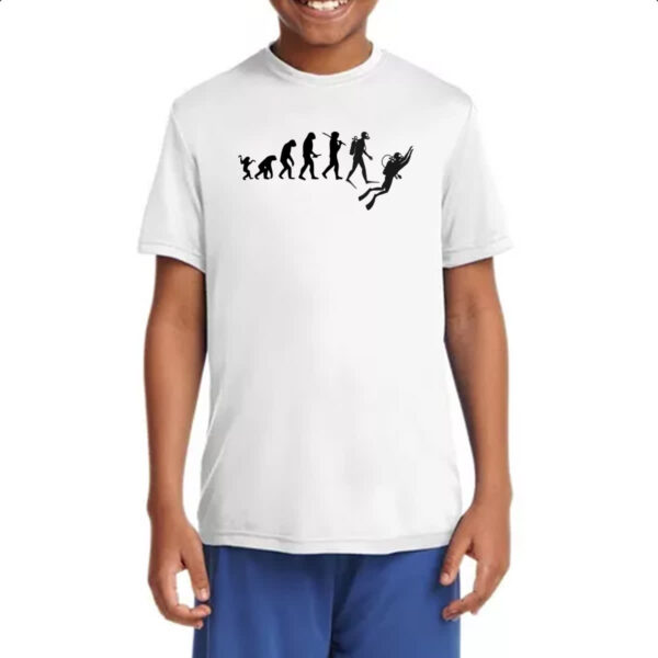 Camiseta Infanto Juvenil Evolucao mergulhador - Imagem 4