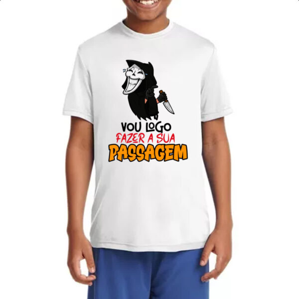 Camiseta Infanto Juvenil Amostradinho vou fazer sua passagem - Imagem 4
