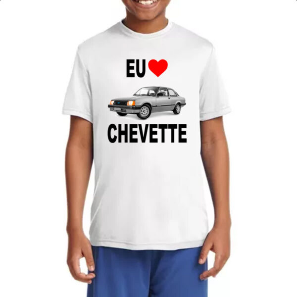 Camiseta Infanto Juvenil Eu amo Chevette - Imagem 4