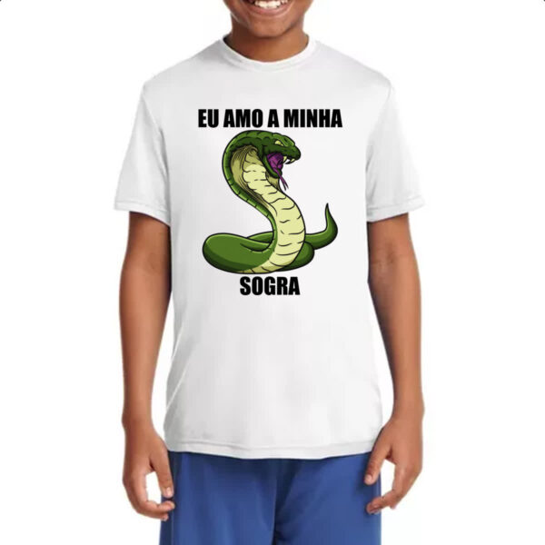 Camiseta Infanto Juvenil Eu amo a minha sogra - Imagem 4
