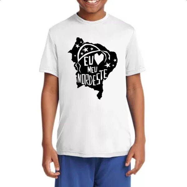 Camiseta Infanto Juvenil Eu amo meu nordeste - Imagem 4
