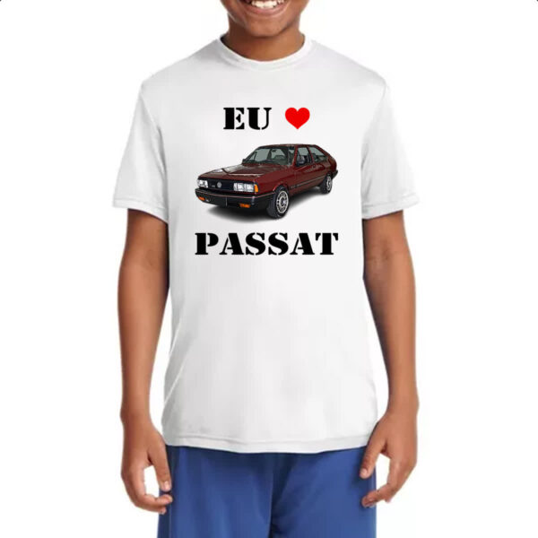 Camiseta Infanto Juvenil Eu amo passat Vermelho - Imagem 4