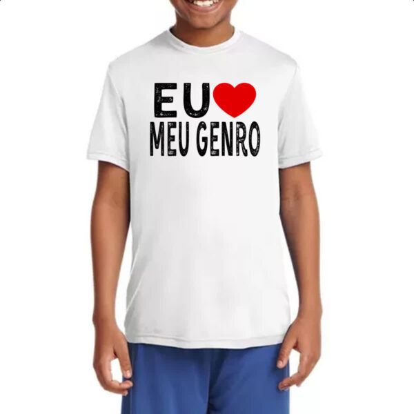 Camiseta Infanto Juvenil Eu love meu genro - Imagem 4
