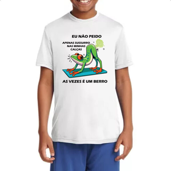 Camiseta Infanto Juvenil Eu nao peido sapo - Imagem 4