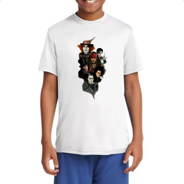 Camiseta Infanto Juvenil Johnny Depp Characters - Imagem 4