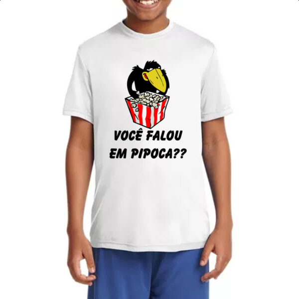 Camiseta Infanto Juvenil Jubileu Voce falou em pipoca - Imagem 4