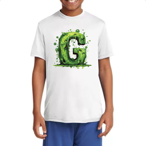 Camiseta Infanto Juvenil Zumbi Alfabeto Letra G - Imagem 4