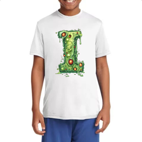 Camiseta Infanto Juvenil Zumbi Alfabeto Letra I - Imagem 4
