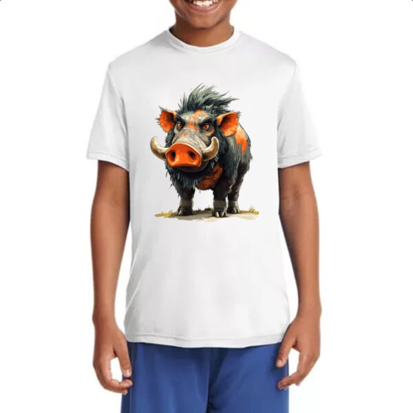 Camiseta Infanto Juvenil Zumbi Javali - Imagem 4