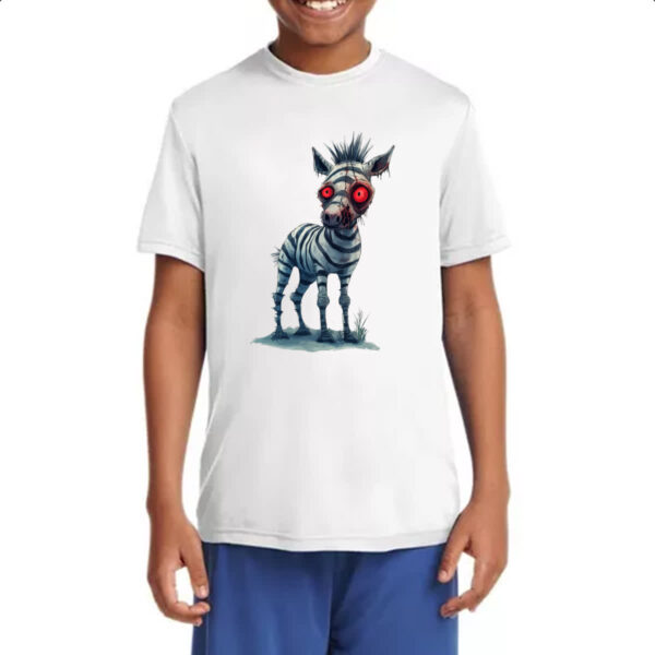 Camiseta Infanto Juvenil Zumbi Zebra - Imagem 4