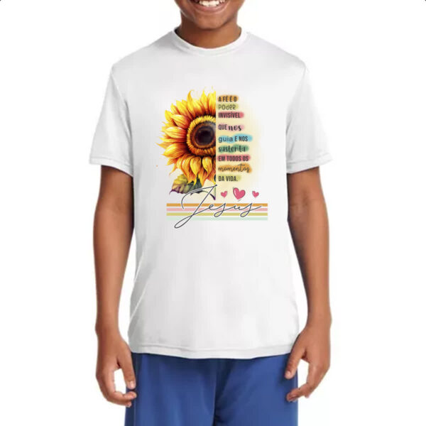 Camiseta Infanto Juvenil Fe poder invisivel - Imagem 4