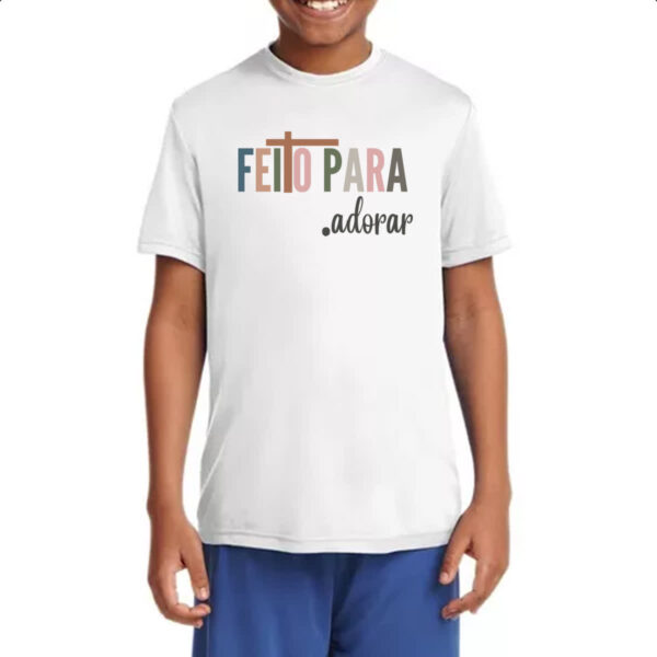 Camiseta Infanto Juvenil Feito para adorar - Imagem 4