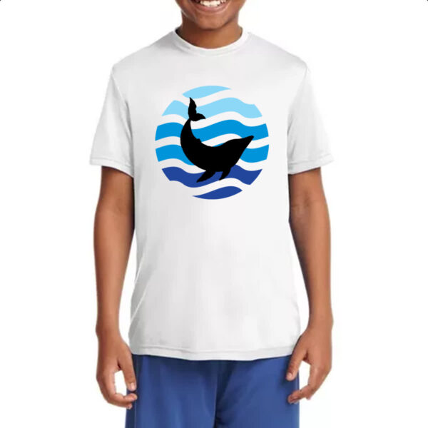 Camiseta Infanto Juvenil Animais marinhos baleia silhueta sunset - Imagem 4
