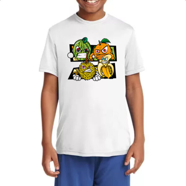 Camiseta Infanto Juvenil Frutas raivosas - Imagem 4