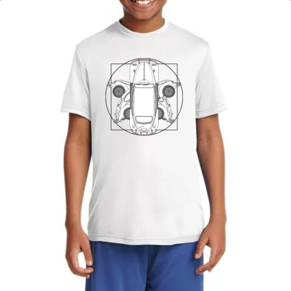 Camiseta Infanto Juvenil Fusca Vitruviano Da Vinci - Imagem 4
