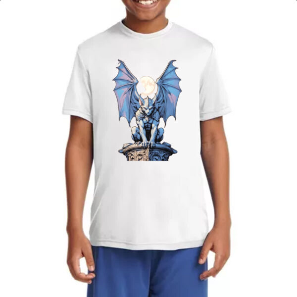Camiseta Infanto Juvenil Gargula azulzinho - Imagem 4