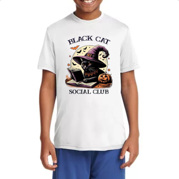 Camiseta Infanto Juvenil Gato Preto clube social - Imagem 4