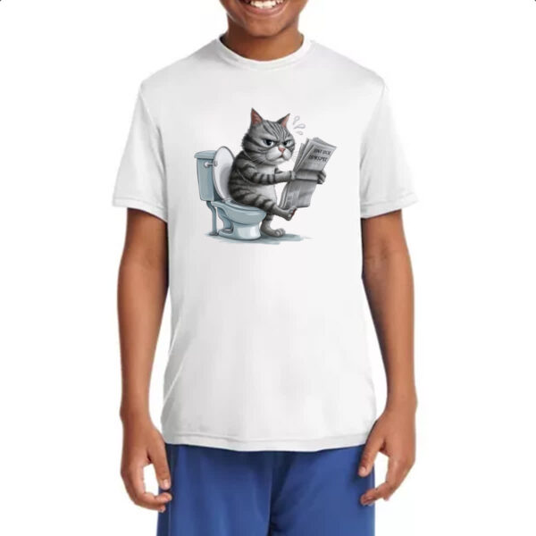 Camiseta Infanto Juvenil Gato na sala de forca - Imagem 4