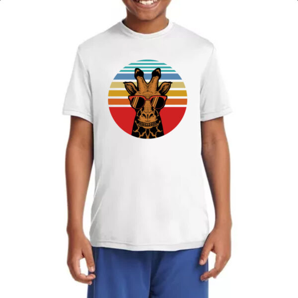 Camiseta Infanto Juvenil Girafa ray ban sunset - Imagem 4