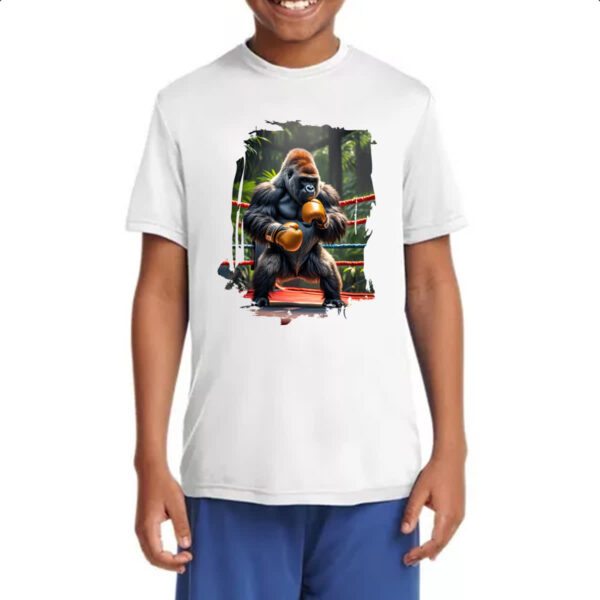 Camiseta Infanto Juvenil Gorila pugilista - Imagem 4