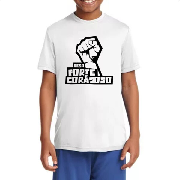 Camiseta Infanto Juvenil Gospel Josue 1.9 - Imagem 4