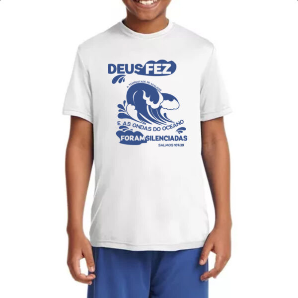Camiseta Infanto Juvenil Gospel Salmos 107.29 - Imagem 4