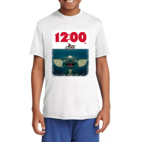 Camiseta Infanto Juvenil Gremlins parodia tubarao - Imagem 4