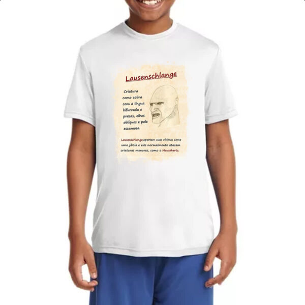 Camiseta Infanto Juvenil Grimm Livro Lausenchlange - Imagem 4