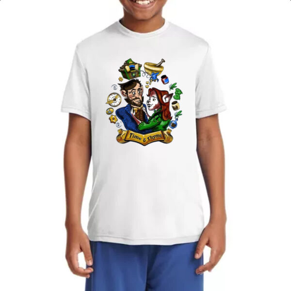Camiseta Infanto Juvenil Grimm Monroe e Rosalee Time e Thyme - Imagem 4