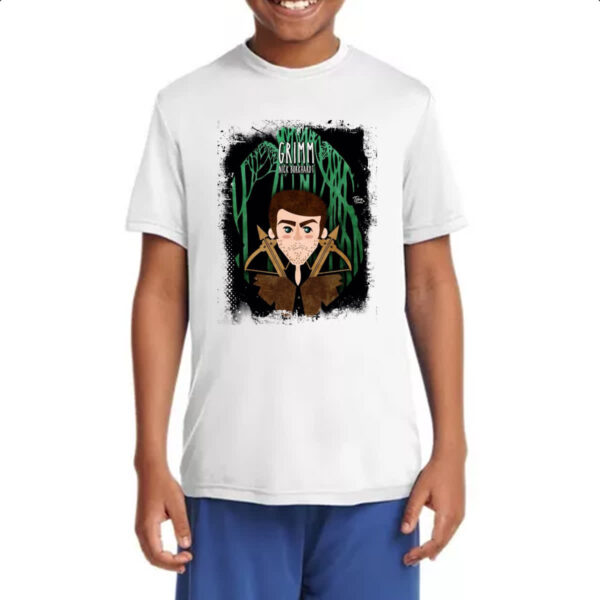 Camiseta Infanto Juvenil Grimm Nick Burkhardt Arte - Imagem 4
