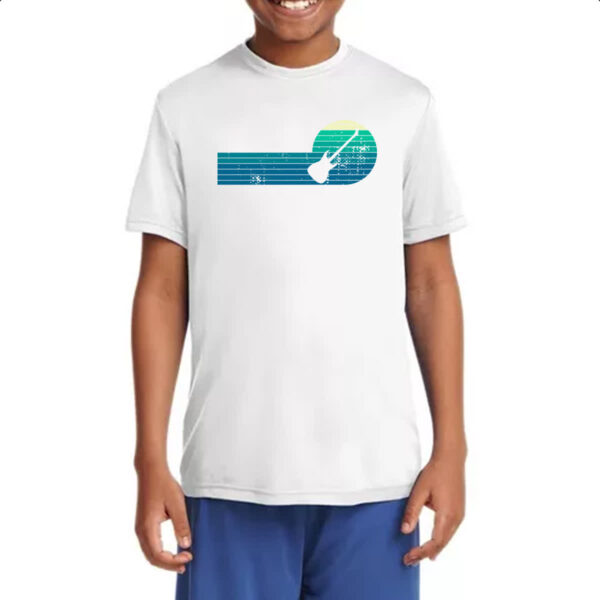 Camiseta Infanto Juvenil Guitarra Espiral Sunset Art - Imagem 4