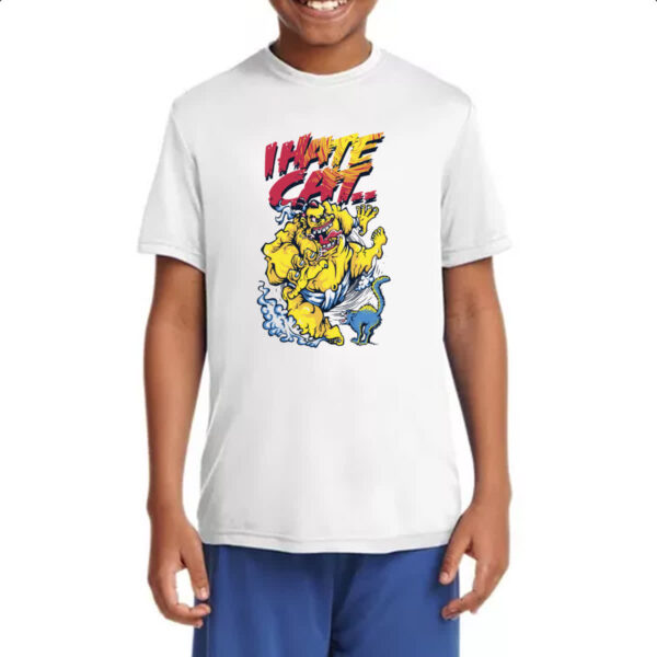 Camiseta Infanto Juvenil I hate cat - Imagem 4