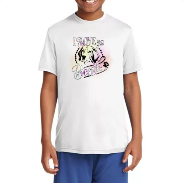 Camiseta Infanto Juvenil I love my Beagle - Imagem 4