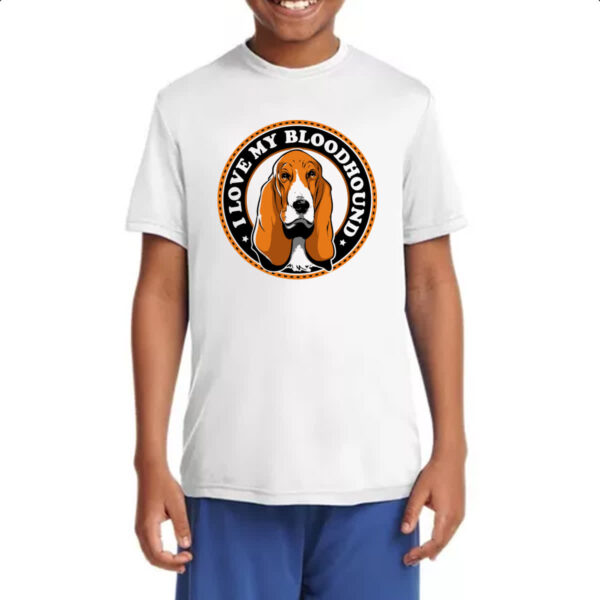 Camiseta Infanto Juvenil I love my Bloodhound - Imagem 4