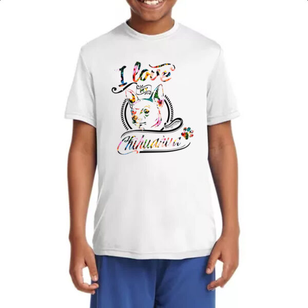 Camiseta Infanto Juvenil I love my Chihuahua - Imagem 4