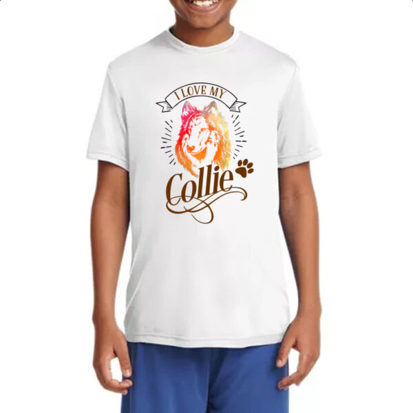 Camiseta Infanto Juvenil I love my Collie - Imagem 4