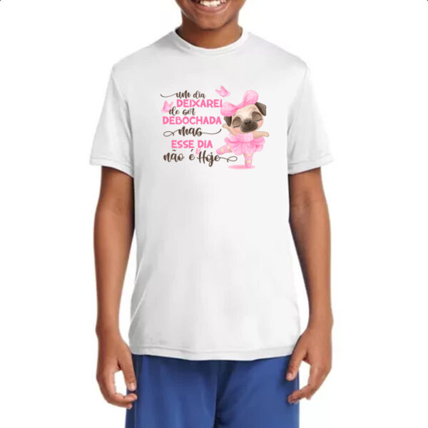 Camiseta Infanto Juvenil Ironico Um dia deixarei de ser debochada - Imagem 4