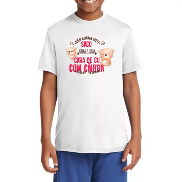 Camiseta Infanto Juvenil Ironico nao encha meu - Imagem 4