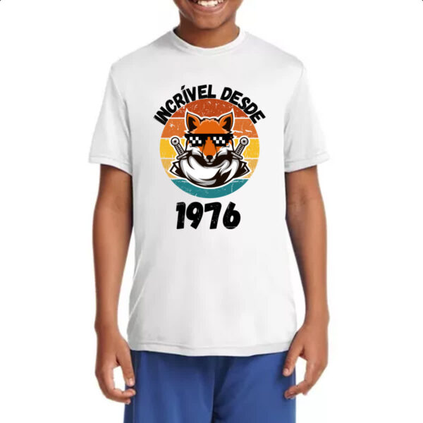 Camiseta Infanto Juvenil Incrivel desde 1976 - Imagem 4