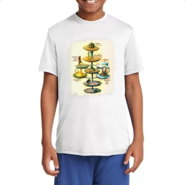 Camiseta Infanto Juvenil A Cronica de Yggdrasil - Imagem 4