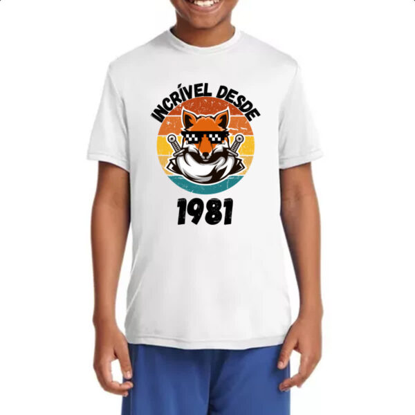 Camiseta Infanto Juvenil Incrivel desde 1981 - Imagem 4