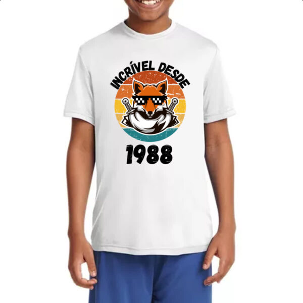 Camiseta Infanto Juvenil Incrivel desde 1988 - Imagem 4