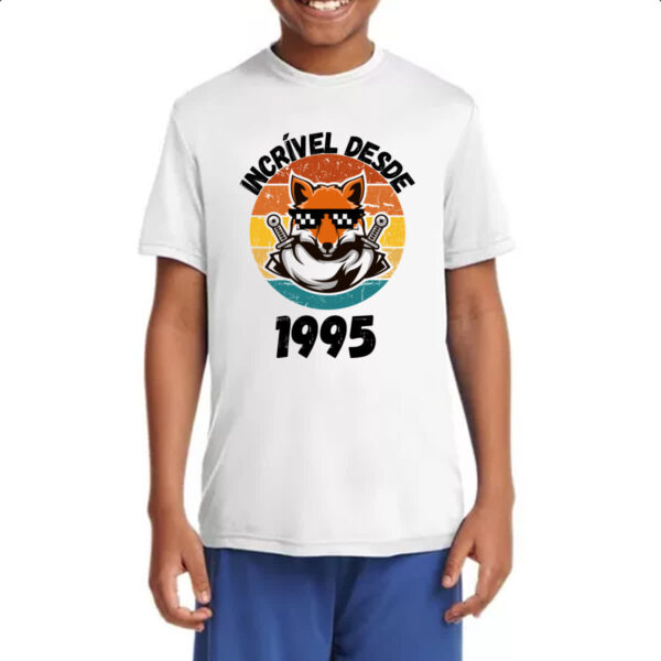 Camiseta Infanto Juvenil Incrivel desde 1995 - Imagem 4