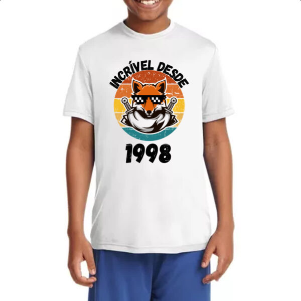 Camiseta Infanto Juvenil Incrivel desde 1998 - Imagem 4